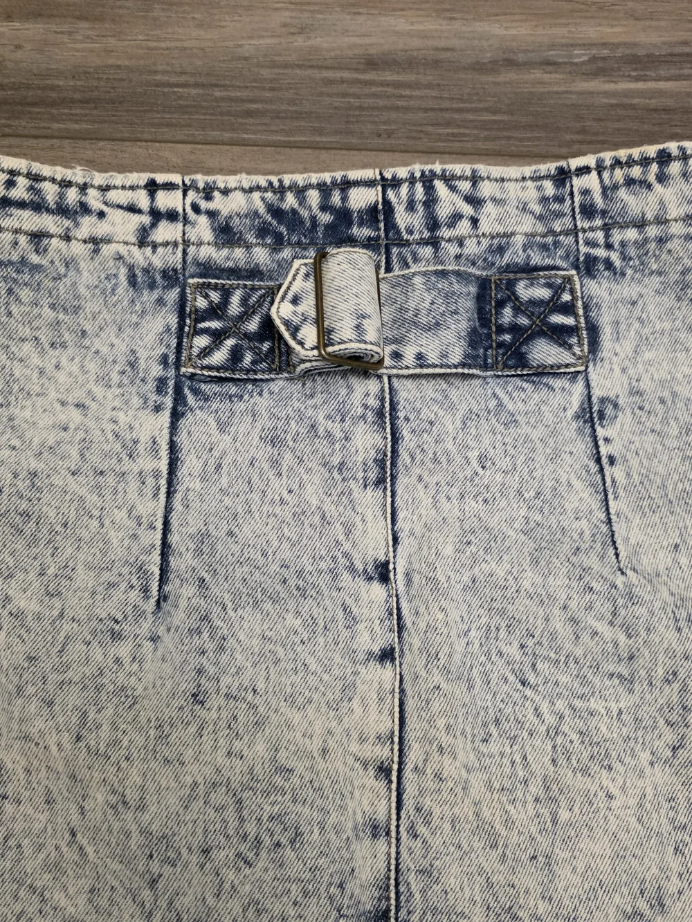 Vintage 80s Filippo Totti Acid Wash High Waisted Denim Skirt - Size 5/6